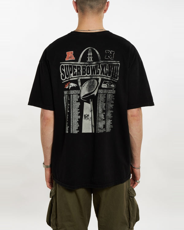 Vintage NFL Super Bowl 'Broncos Vs Seahawks' Tee  <br>XL