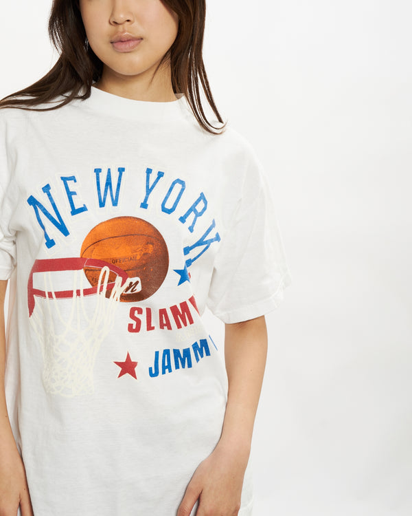 90s New York Slammin' & Jammin' Basketball Tee <br>S