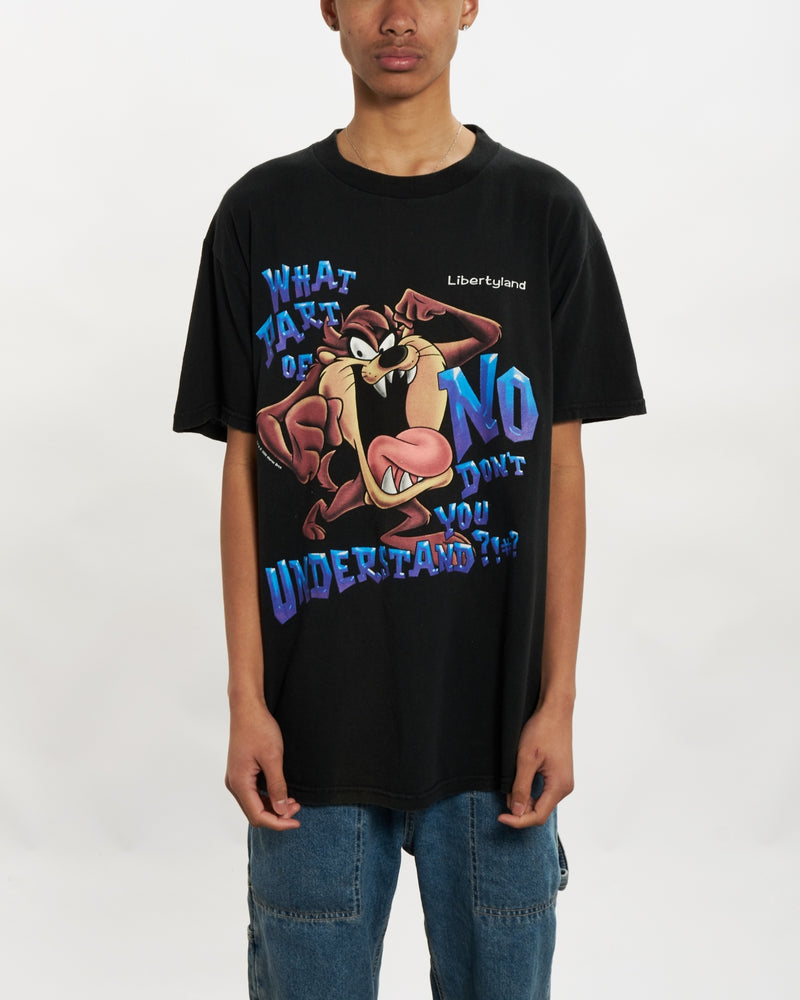 Vintage Looney Tunes Taz Devil Tee <br>L , The Real Deal , newtown, sydney, australia, thrift store, opshop, preloved, secondhand, sustainable, retro, antique, 70s, 80s, 90s, 2000s, 00s, fashion, clothing, streetwear, trendy, garment, style, boutique, store, shop, archive, sale, cheap, best, top