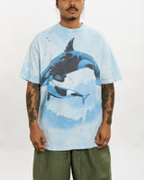 Vintage 90s Wildlife Orca Tee <br>L , The Real Deal , newtown, sydney, australia, thrift store, opshop, preloved, secondhand, sustainable, retro, antique, 70s, 80s, 90s, 2000s, 00s, fashion, clothing, streetwear, trendy, garment, style, boutique, store, shop, archive, sale, cheap, best, top