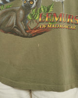 Vintage 90s Wildlife Lemurs Of Madagascar Tee <br>M , The Real Deal , newtown, sydney, australia, thrift store, opshop, preloved, secondhand, sustainable, retro, antique, 70s, 80s, 90s, 2000s, 00s, fashion, clothing, streetwear, trendy, garment, style, boutique, store, shop, archive, sale, cheap, best, top