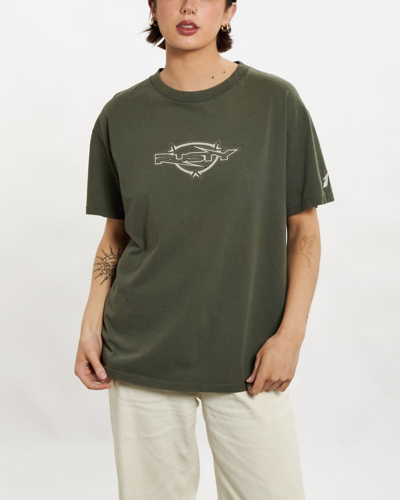 Vintage 90s Rusty Tee <br>M , The Real Deal , newtown, sydney, australia, thrift store, opshop, preloved, secondhand, sustainable, retro, antique, 70s, 80s, 90s, 2000s, 00s, fashion, clothing, streetwear, trendy, garment, style, boutique, store, shop, archive, sale, cheap, best, top