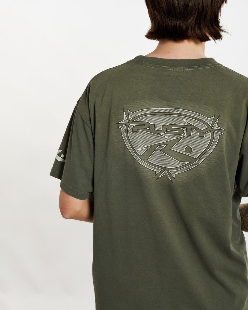 Vintage 90s Rusty Tee <br>M , The Real Deal , newtown, sydney, australia, thrift store, opshop, preloved, secondhand, sustainable, retro, antique, 70s, 80s, 90s, 2000s, 00s, fashion, clothing, streetwear, trendy, garment, style, boutique, store, shop, archive, sale, cheap, best, top