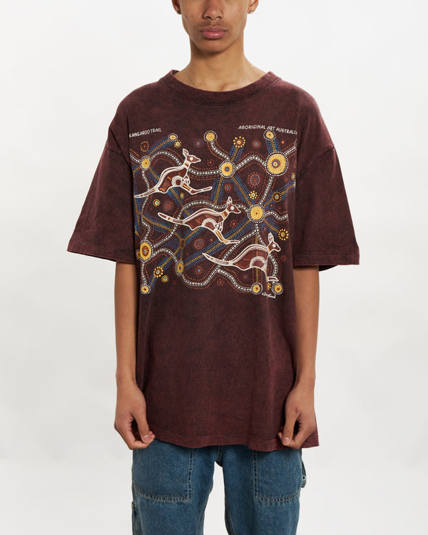 90s Australian Aboriginal Art Tee  <br>L