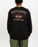 Vintage Harley Davidson Long Sleeve Tee <br>L , The Real Deal , newtown, sydney, australia, thrift store, opshop, preloved, secondhand, sustainable, retro, antique, 70s, 80s, 90s, 2000s, 00s, fashion, clothing, streetwear, trendy, garment, style, boutique, store, shop, archive, sale, cheap, best, top