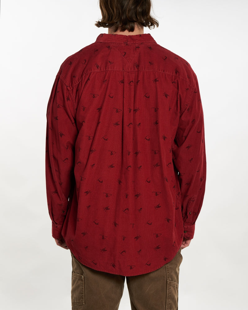 Vintage Tommy Hilfiger Corduroy Button Up Shirt <br>Xl