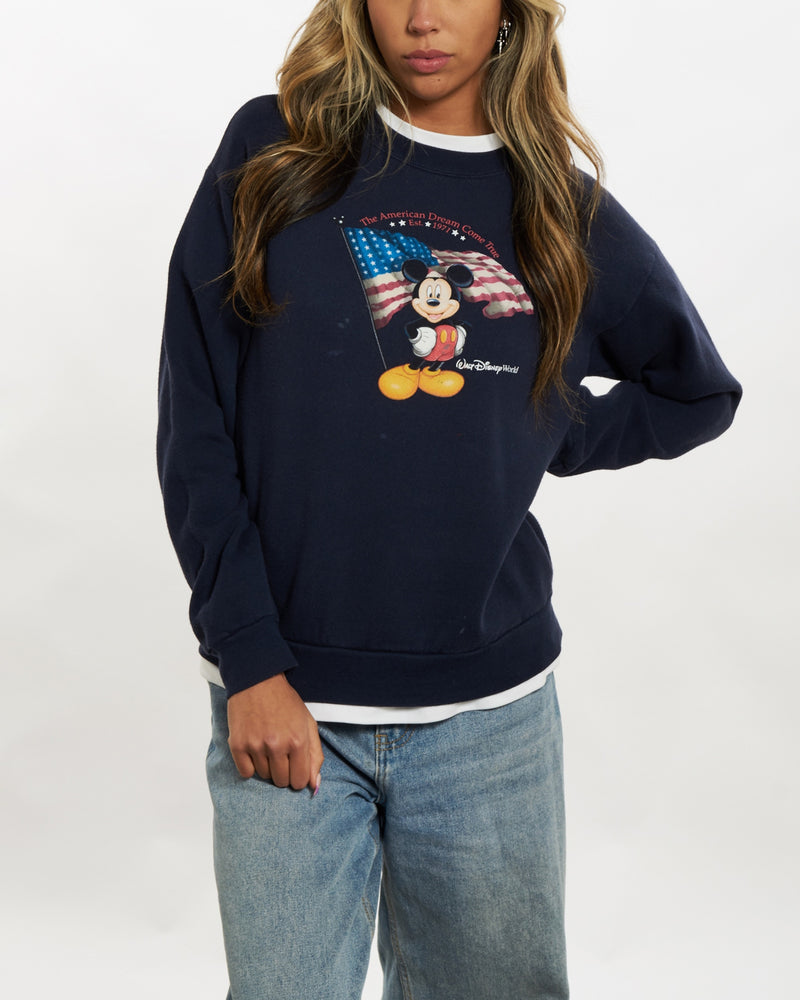 Vintage Walt Disney World Mickey Mouse Sweatshirt <br>XS , The Real Deal , newtown, sydney, australia, thrift store, opshop, preloved, secondhand, sustainable, retro, antique, 70s, 80s, 90s, 2000s, 00s, fashion, clothing, streetwear, trendy, garment, style, boutique, store, shop, archive, sale, cheap, best, top