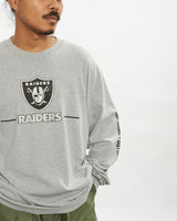 Vintage NFL Los Angeles Raiders Long Sleeve Tee <br>XL , The Real Deal , newtown, sydney, australia, thrift store, opshop, preloved, secondhand, sustainable, retro, antique, 70s, 80s, 90s, 2000s, 00s, fashion, clothing, streetwear, trendy, garment, style, boutique, store, shop, archive, sale, cheap, best, top