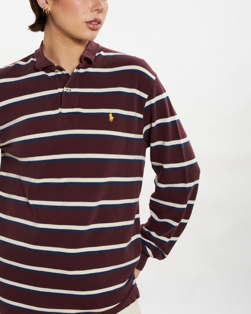 Vintage 90s Polo Ralph Lauren Long Sleeve Polo Shirt <br>M , The Real Deal , newtown, sydney, australia, thrift store, opshop, preloved, secondhand, sustainable, retro, antique, 70s, 80s, 90s, 2000s, 00s, fashion, clothing, streetwear, trendy, garment, style, boutique, store, shop, archive, sale, cheap, best, top