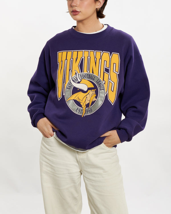 90s NFL Minnesota Vikings Sweatshirt <br>M
