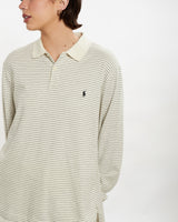 Vintage 90s Polo Ralph Lauren Long Sleeve Polo Shirt <br>M , The Real Deal , newtown, sydney, australia, thrift store, opshop, preloved, secondhand, sustainable, retro, antique, 70s, 80s, 90s, 2000s, 00s, fashion, clothing, streetwear, trendy, garment, style, boutique, store, shop, archive, sale, cheap, best, top
