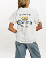 Vintage 90s Corona Tee <br>XS , The Real Deal , newtown, sydney, australia, thrift store, opshop, preloved, secondhand, sustainable, retro, antique, 70s, 80s, 90s, 2000s, 00s, fashion, clothing, streetwear, trendy, garment, style, boutique, store, shop, archive, sale, cheap, best, top