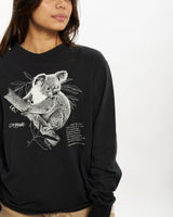 Vintage 90s Wildlife Koala Long Sleeve Tee <br>XS , The Real Deal , newtown, sydney, australia, thrift store, opshop, preloved, secondhand, sustainable, retro, antique, 70s, 80s, 90s, 2000s, 00s, fashion, clothing, streetwear, trendy, garment, style, boutique, store, shop, archive, sale, cheap, best, top