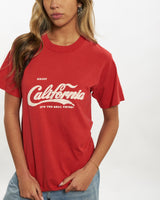 Vintage 80s Enjoy California 'Coca-Cola' Parody Tee <br>S , The Real Deal , newtown, sydney, australia, thrift store, opshop, preloved, secondhand, sustainable, retro, antique, 70s, 80s, 90s, 2000s, 00s, fashion, clothing, streetwear, trendy, garment, style, boutique, store, shop, archive, sale, cheap, best, top