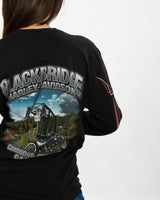 Vintage Harley Davidson Long Sleeve Tee <br>S , The Real Deal , newtown, sydney, australia, thrift store, opshop, preloved, secondhand, sustainable, retro, antique, 70s, 80s, 90s, 2000s, 00s, fashion, clothing, streetwear, trendy, garment, style, boutique, store, shop, archive, sale, cheap, best, top