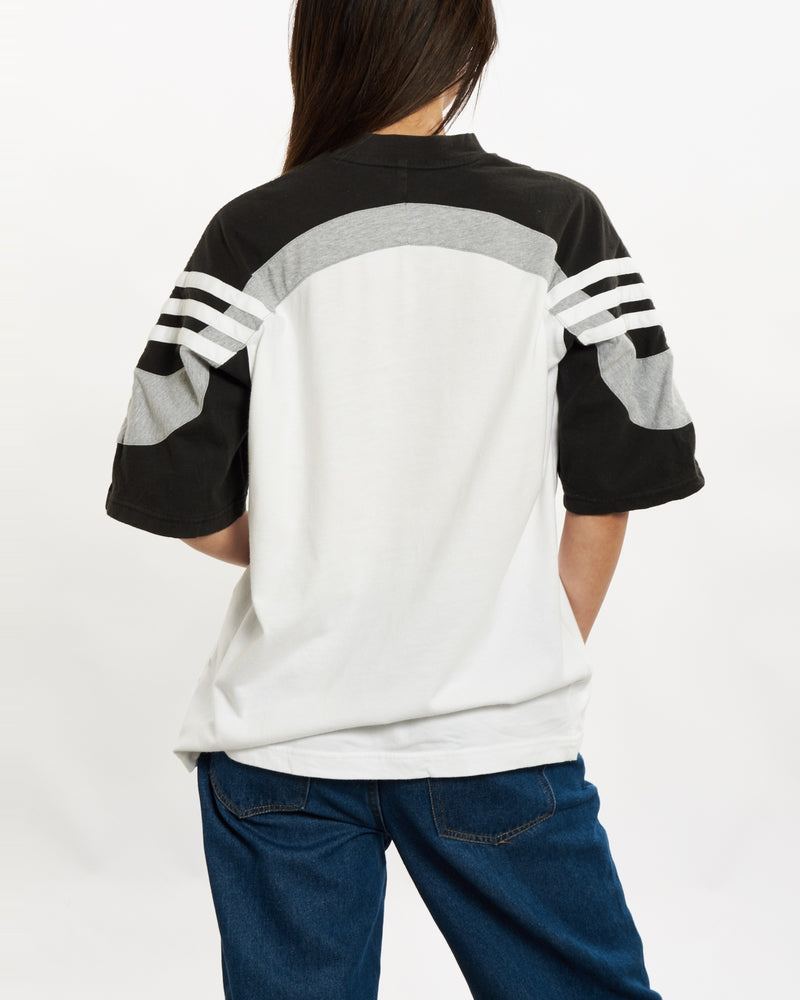 Vintage 90s Adidas Tee <br>S , The Real Deal , newtown, sydney, australia, thrift store, opshop, preloved, secondhand, sustainable, retro, antique, 70s, 80s, 90s, 2000s, 00s, fashion, clothing, streetwear, trendy, garment, style, boutique, store, shop, archive, sale, cheap, best, top