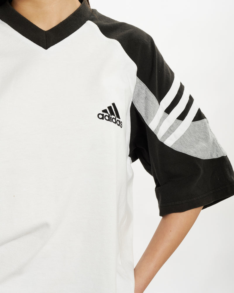 Vintage 90s Adidas Tee <br>S , The Real Deal , newtown, sydney, australia, thrift store, opshop, preloved, secondhand, sustainable, retro, antique, 70s, 80s, 90s, 2000s, 00s, fashion, clothing, streetwear, trendy, garment, style, boutique, store, shop, archive, sale, cheap, best, top