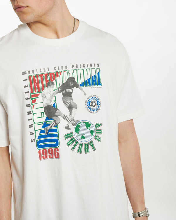 1996 Oregon International Soccer Rotary Cup Tee  <br>XL