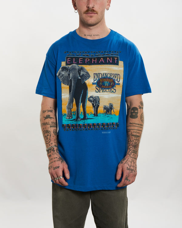 90s Nature Elephant Tee  <br>L