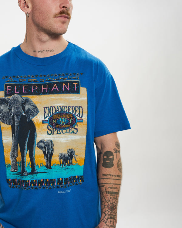 90s Nature Elephant Tee  <br>L