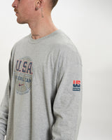 Vintage Nike USA Basketball Team Long Sleeve Tee <br>L , The Real Deal , newtown, sydney, australia, thrift store, opshop, preloved, secondhand, sustainable, retro, antique, 70s, 80s, 90s, 2000s, 00s, fashion, clothing, streetwear, trendy, garment, style, boutique, store, shop, archive, sale, cheap, best, top