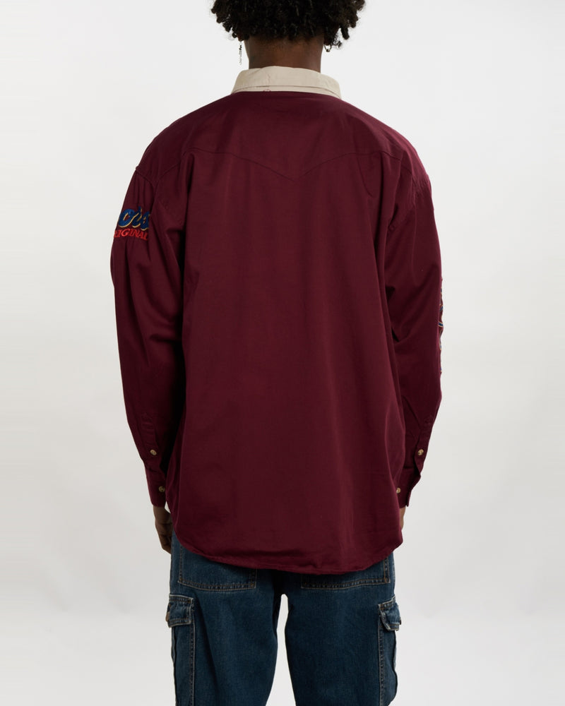 Vintage Wrangler Button Up Shirt <br>L , The Real Deal , newtown, sydney, australia, thrift store, opshop, preloved, secondhand, sustainable, retro, antique, 70s, 80s, 90s, 2000s, 00s, fashion, clothing, streetwear, trendy, garment, style, boutique, store, shop, archive, sale, cheap, best, top