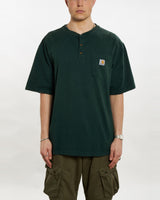 Vintage Carhartt Henley Tee <br>XL , The Real Deal , newtown, sydney, australia, thrift store, opshop, preloved, secondhand, sustainable, retro, antique, 70s, 80s, 90s, 2000s, 00s, fashion, clothing, streetwear, trendy, garment, style, boutique, store, shop, archive, sale, cheap, best, top