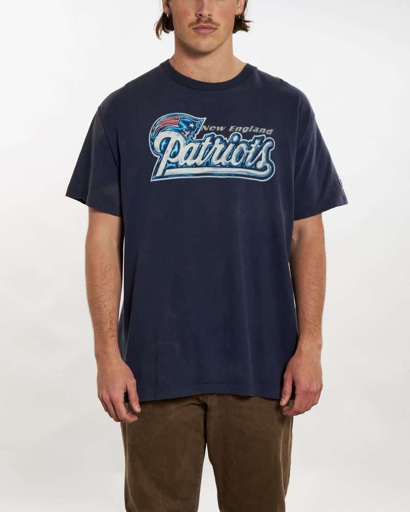 90s NFL New England Patriots Tee <br>XL