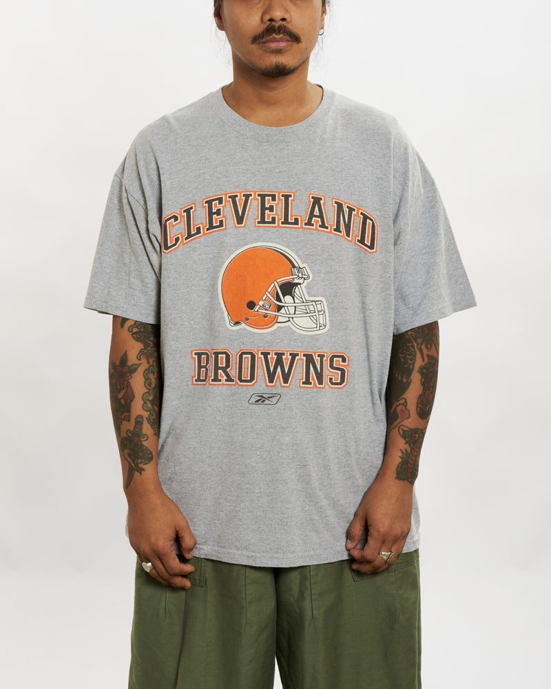 Vintage Reebok NFL Cleveland Browns Tee <br>L , The Real Deal , newtown, sydney, australia, thrift store, opshop, preloved, secondhand, sustainable, retro, antique, 70s, 80s, 90s, 2000s, 00s, fashion, clothing, streetwear, trendy, garment, style, boutique, store, shop, archive, sale, cheap, best, top