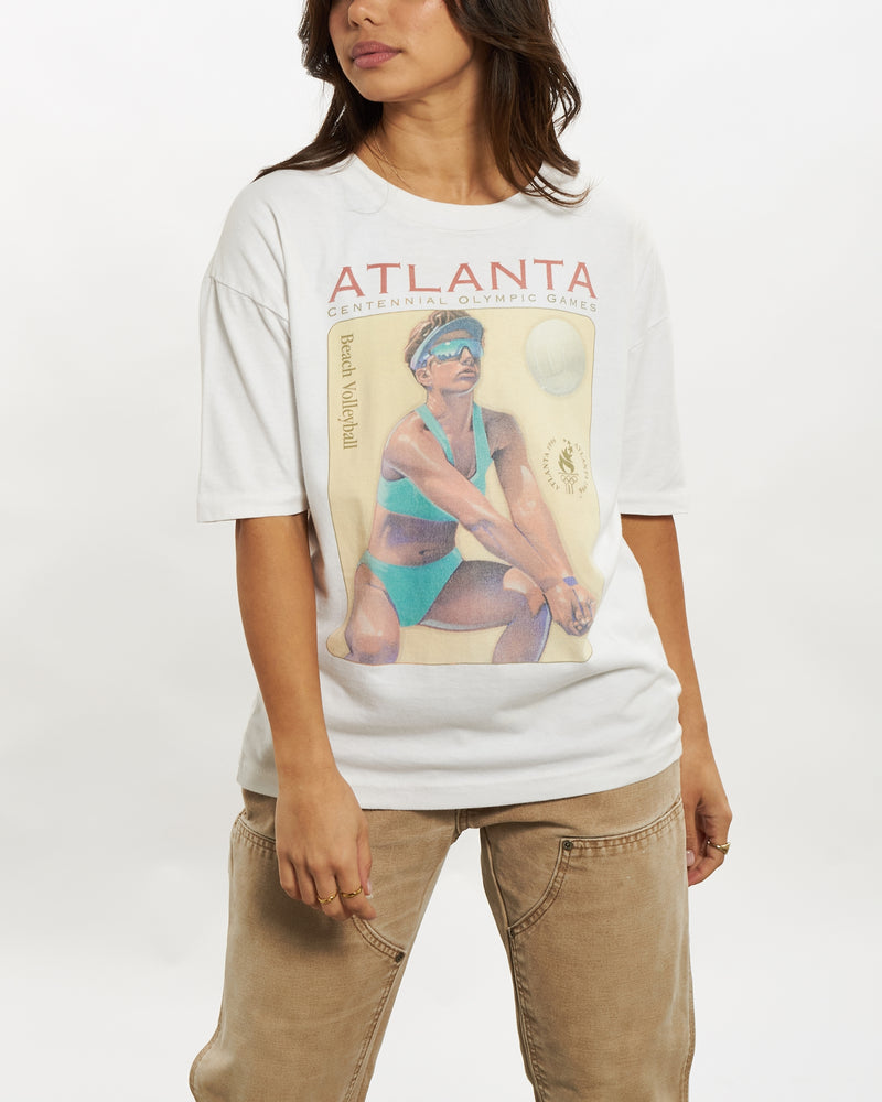 Vintage 1996 Atlanta Olympics Beach Volleyball Tee <br>XS , The Real Deal , newtown, sydney, australia, thrift store, opshop, preloved, secondhand, sustainable, retro, antique, 70s, 80s, 90s, 2000s, 00s, fashion, clothing, streetwear, trendy, garment, style, boutique, store, shop, archive, sale, cheap, best, top