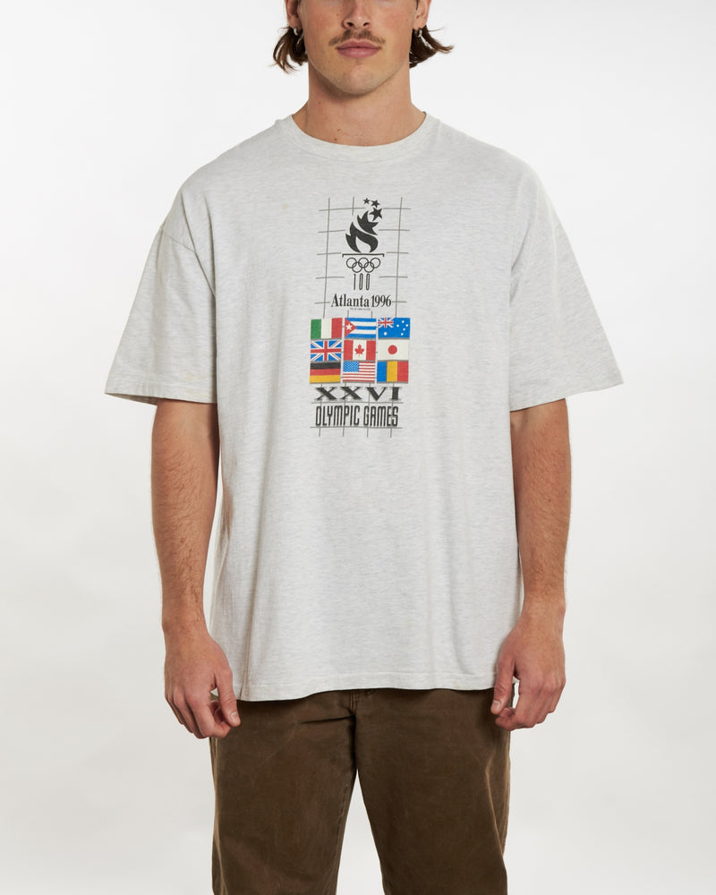 Vintage 1996 Atlanta Olympics Tee <br>XL , The Real Deal , newtown, sydney, australia, thrift store, opshop, preloved, secondhand, sustainable, retro, antique, 70s, 80s, 90s, 2000s, 00s, fashion, clothing, streetwear, trendy, garment, style, boutique, store, shop, archive, sale, cheap, best, top