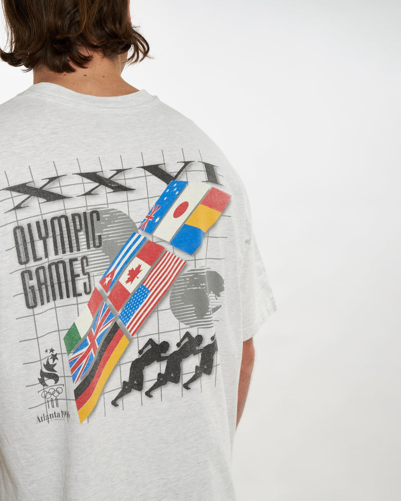 Vintage 1996 Atlanta Olympics Tee <br>XL , The Real Deal , newtown, sydney, australia, thrift store, opshop, preloved, secondhand, sustainable, retro, antique, 70s, 80s, 90s, 2000s, 00s, fashion, clothing, streetwear, trendy, garment, style, boutique, store, shop, archive, sale, cheap, best, top