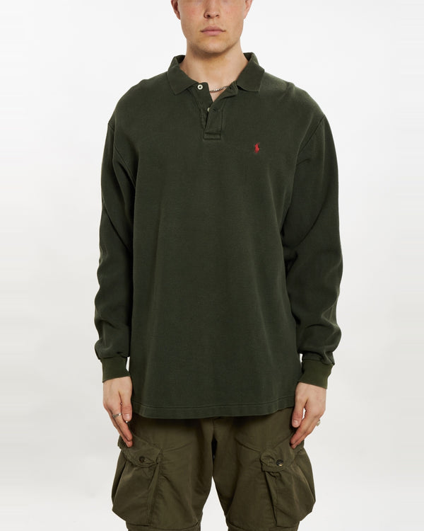 90s Polo Ralph Lauren Long Sleeve Polo Shirt  <br>XL