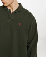 Vintage 90s Polo Ralph Lauren Long Sleeve Polo Shirt <br>XL , The Real Deal , newtown, sydney, australia, thrift store, opshop, preloved, secondhand, sustainable, retro, antique, 70s, 80s, 90s, 2000s, 00s, fashion, clothing, streetwear, trendy, garment, style, boutique, store, shop, archive, sale, cheap, best, top
