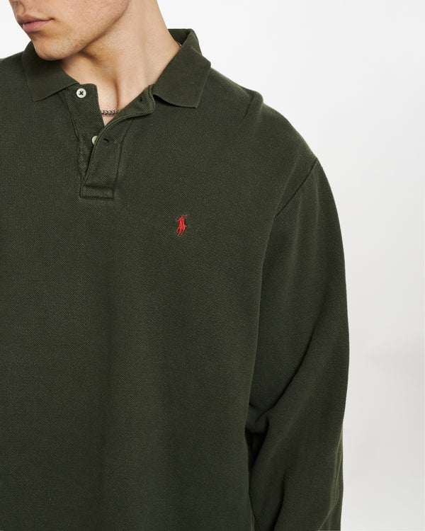 90s Polo Ralph Lauren Long Sleeve Polo Shirt  <br>XL