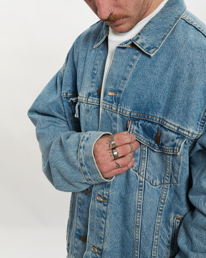 Vintage Levi's Denim Jacket <br>L , The Real Deal , newtown, sydney, australia, thrift store, opshop, preloved, secondhand, sustainable, retro, antique, 70s, 80s, 90s, 2000s, 00s, fashion, clothing, streetwear, trendy, garment, style, boutique, store, shop, archive, sale, cheap, best, top