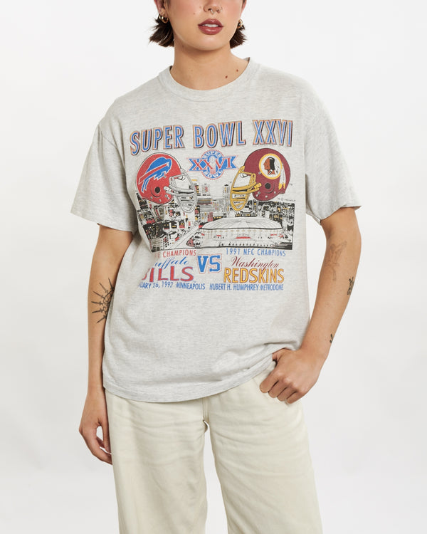 1991 NFL Bills vs Redskins Super Bowl Tee <br>M