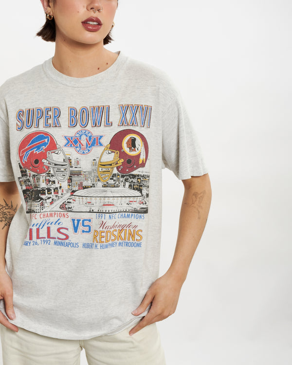 1991 NFL Bills vs Redskins Super Bowl Tee <br>M
