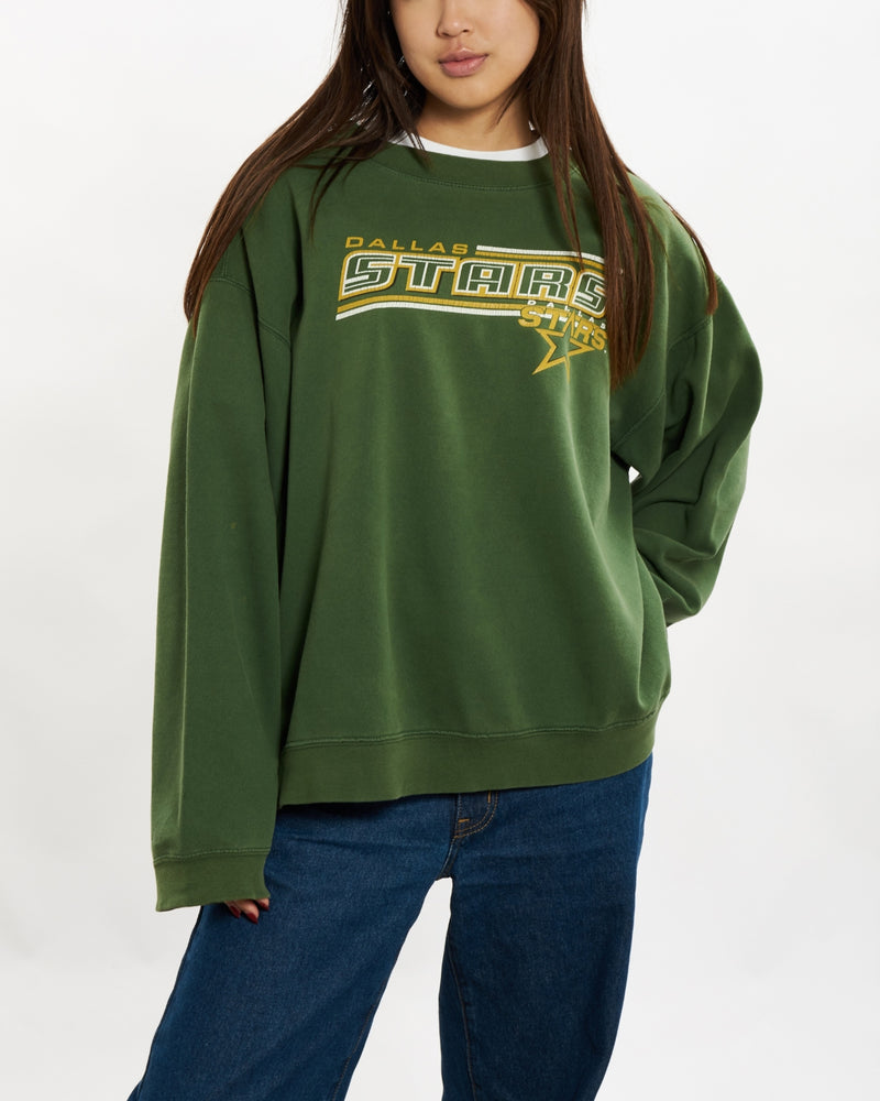 Vintage NHL Dallas Stars Sweatshirt <br>S , The Real Deal , newtown, sydney, australia, thrift store, opshop, preloved, secondhand, sustainable, retro, antique, 70s, 80s, 90s, 2000s, 00s, fashion, clothing, streetwear, trendy, garment, style, boutique, store, shop, archive, sale, cheap, best, top