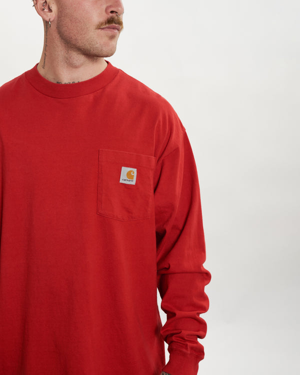 90s Carhartt Long Sleeve Pocket Tee  <br>L