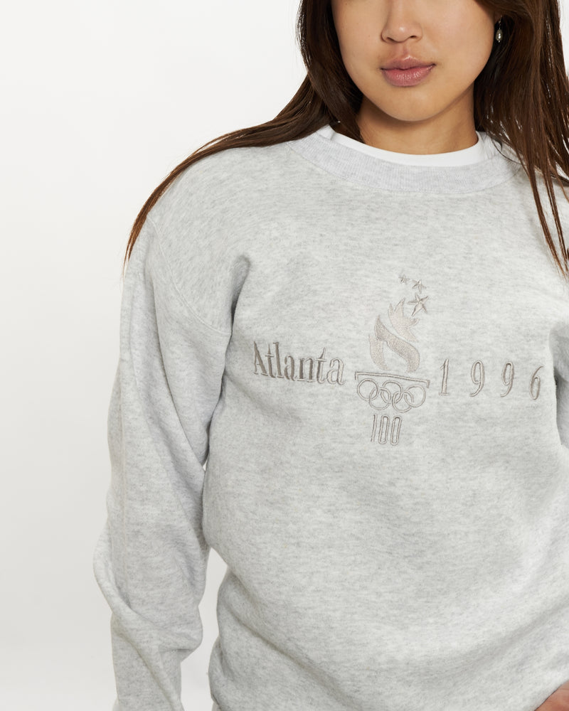 Vintage 1996 Atlanta Olympics Sweatshirt <br>S , The Real Deal , newtown, sydney, australia, thrift store, opshop, preloved, secondhand, sustainable, retro, antique, 70s, 80s, 90s, 2000s, 00s, fashion, clothing, streetwear, trendy, garment, style, boutique, store, shop, archive, sale, cheap, best, top