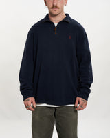 Vintage 90s Polo Ralph Lauren Quarter Zip Sweater <br>L , The Real Deal , newtown, sydney, australia, thrift store, opshop, preloved, secondhand, sustainable, retro, antique, 70s, 80s, 90s, 2000s, 00s, fashion, clothing, streetwear, trendy, garment, style, boutique, store, shop, archive, sale, cheap, best, top