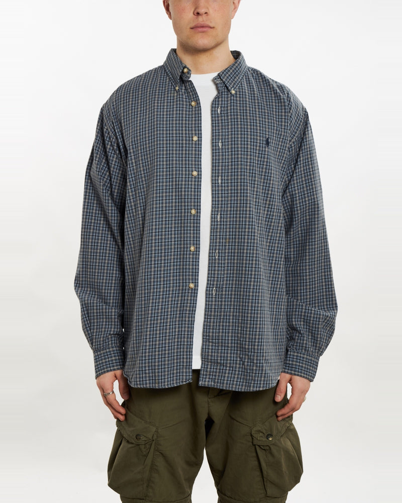 Vintage 90s Polo Ralph Lauren Button Up Shirt <br>XL , The Real Deal , newtown, sydney, australia, thrift store, opshop, preloved, secondhand, sustainable, retro, antique, 70s, 80s, 90s, 2000s, 00s, fashion, clothing, streetwear, trendy, garment, style, boutique, store, shop, archive, sale, cheap, best, top