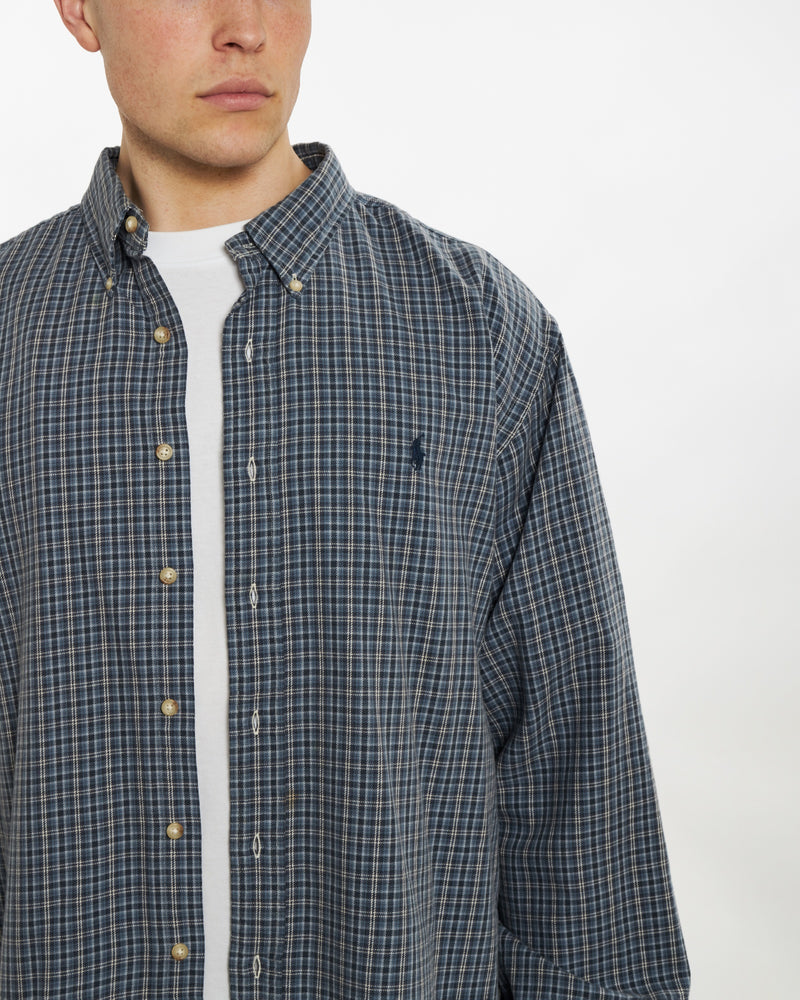 Vintage 90s Polo Ralph Lauren Button Up Shirt <br>XL , The Real Deal , newtown, sydney, australia, thrift store, opshop, preloved, secondhand, sustainable, retro, antique, 70s, 80s, 90s, 2000s, 00s, fashion, clothing, streetwear, trendy, garment, style, boutique, store, shop, archive, sale, cheap, best, top