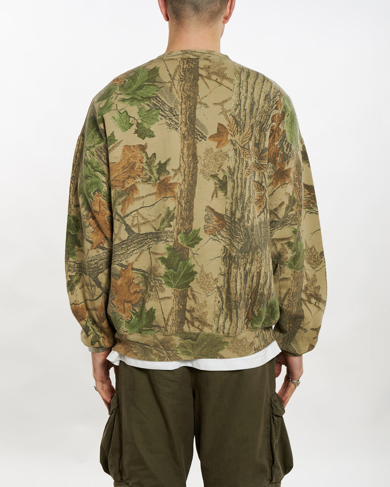 Vintage 90s Realtree Camo Sweatshirt <br>XL , The Real Deal , newtown, sydney, australia, thrift store, opshop, preloved, secondhand, sustainable, retro, antique, 70s, 80s, 90s, 2000s, 00s, fashion, clothing, streetwear, trendy, garment, style, boutique, store, shop, archive, sale, cheap, best, top