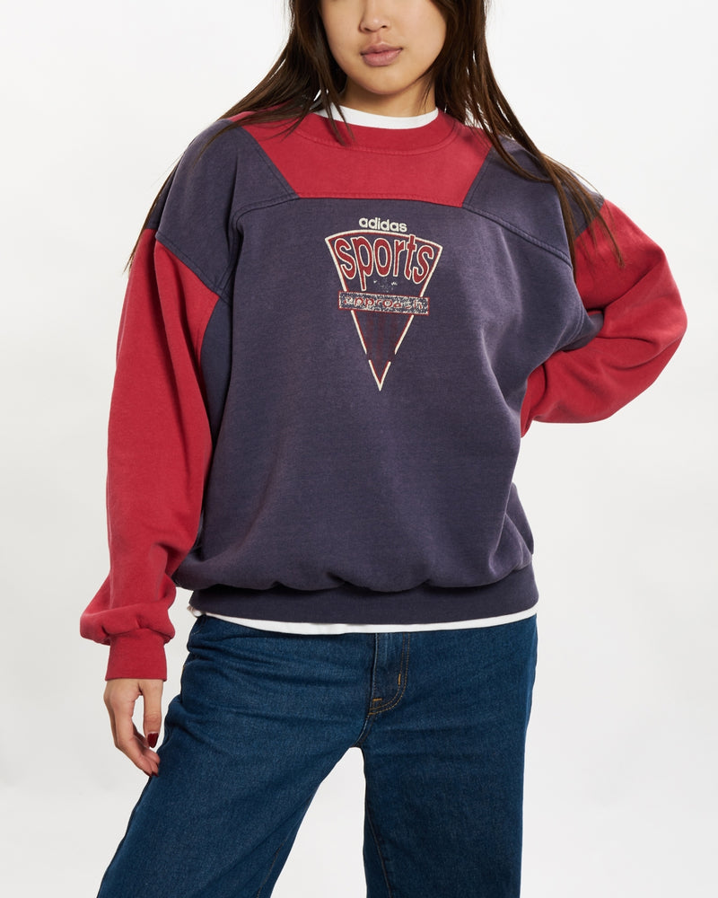 Vintage 90s Adidas Sweatshirt <br>S , The Real Deal , newtown, sydney, australia, thrift store, opshop, preloved, secondhand, sustainable, retro, antique, 70s, 80s, 90s, 2000s, 00s, fashion, clothing, streetwear, trendy, garment, style, boutique, store, shop, archive, sale, cheap, best, top