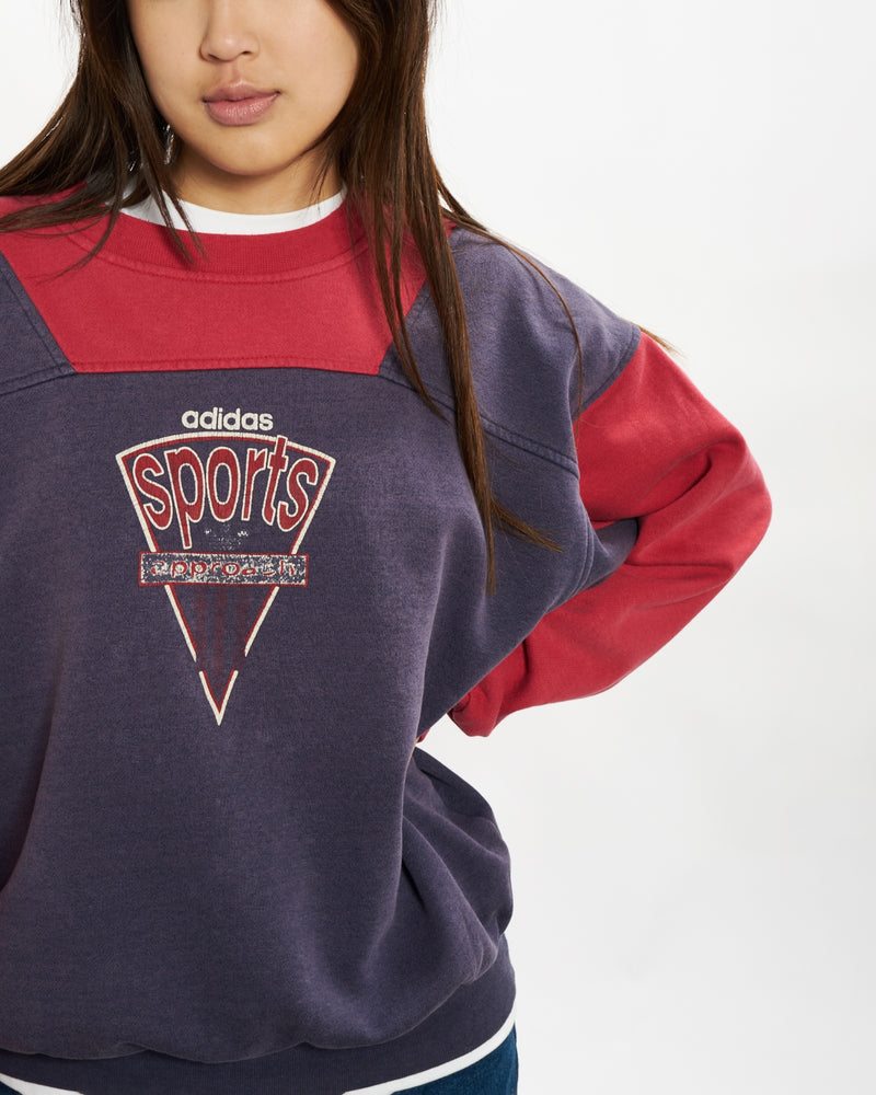 Vintage 90s Adidas Sweatshirt <br>S , The Real Deal , newtown, sydney, australia, thrift store, opshop, preloved, secondhand, sustainable, retro, antique, 70s, 80s, 90s, 2000s, 00s, fashion, clothing, streetwear, trendy, garment, style, boutique, store, shop, archive, sale, cheap, best, top