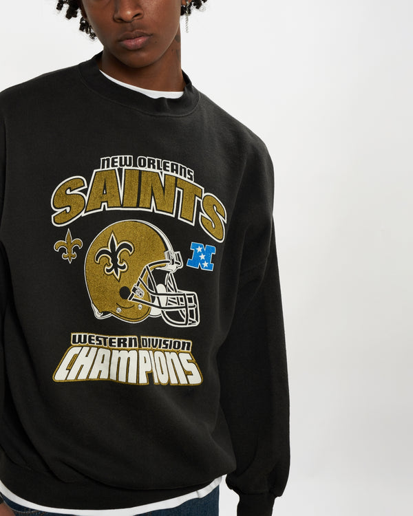 90s NFL New Orleans Saints Sweatshirt <br>L