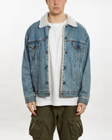 Vintage 90s Levi's Sherpa Lined Denim Jacket <br>XL , The Real Deal , newtown, sydney, australia, thrift store, opshop, preloved, secondhand, sustainable, retro, antique, 70s, 80s, 90s, 2000s, 00s, fashion, clothing, streetwear, trendy, garment, style, boutique, store, shop, archive, sale, cheap, best, top