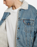 Vintage 90s Levi's Sherpa Lined Denim Jacket <br>XL , The Real Deal , newtown, sydney, australia, thrift store, opshop, preloved, secondhand, sustainable, retro, antique, 70s, 80s, 90s, 2000s, 00s, fashion, clothing, streetwear, trendy, garment, style, boutique, store, shop, archive, sale, cheap, best, top